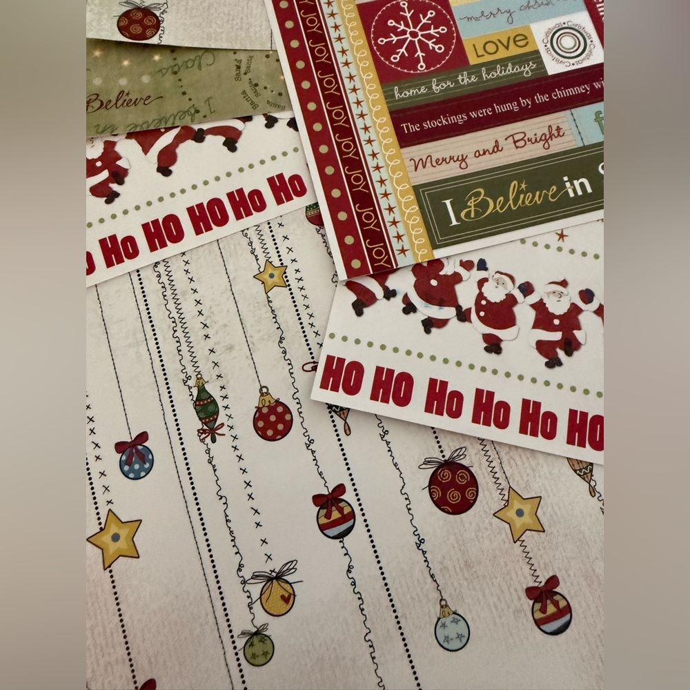 🆕🎅🏻 ADORNIT “CHRISTMAS TRADITION” CARDSTOCK STICKERS & MATCHING PAPER. - Picture 5 of 8